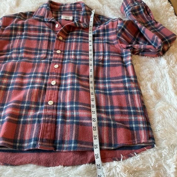 American Eagle | Pink and Blue Plaid Flannel size Medium - Picture 11 of 12